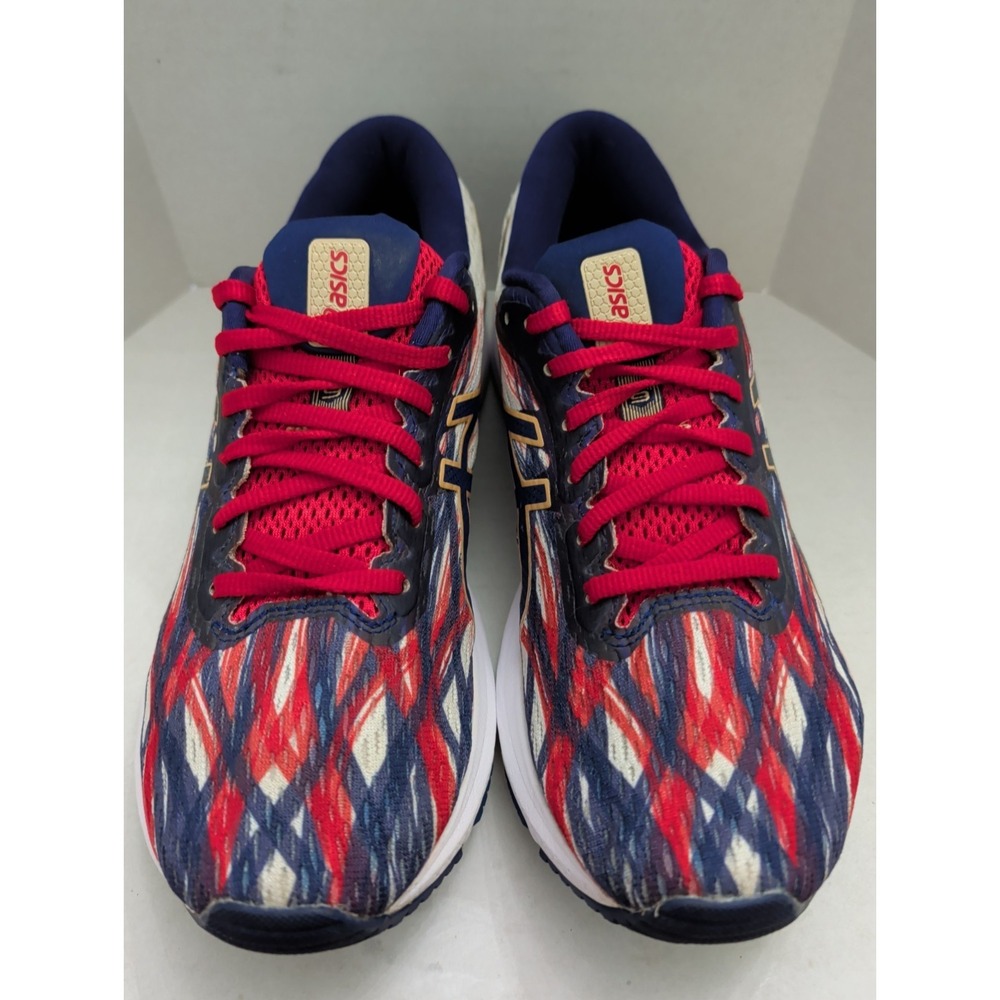 ASICS GT-1000 USA Running Shoes Men's 8.5 Red White Blue Patriotic 1011B108 - Picture 2 of 8